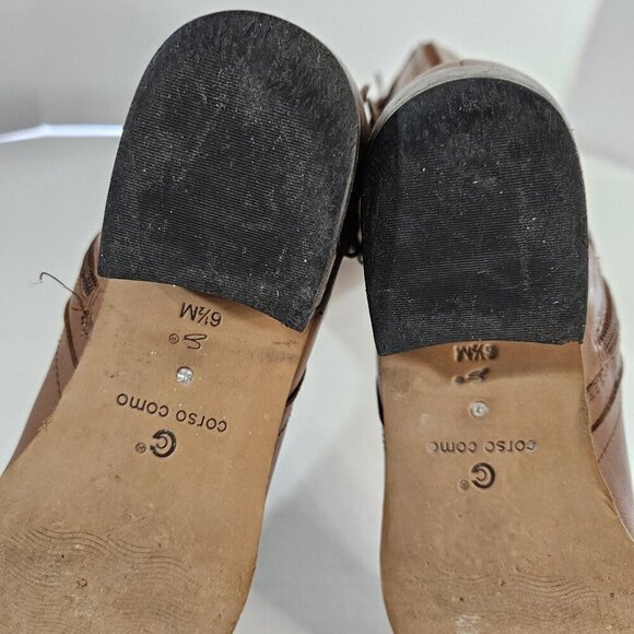 Corso Como Brown Women's Tall Equestrian Leather Riding Boots Size 6.5 - Picture 7 of 7